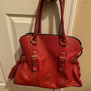 Dooney & Bourke Red Florentine Bristol Satchel